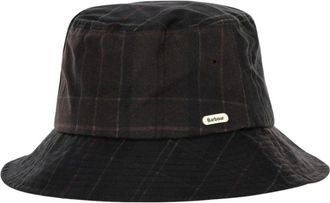 Barbour Hazelwood Waxed Bucket Hat - Dames - Hoeden - Bruin - L - Katoen - Accessoires