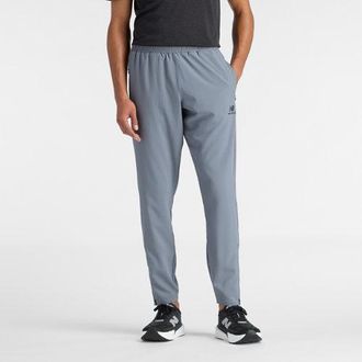 New Balance Uomo Terrace Woven Pant in Grigio, Poliestere, Taglia XL
