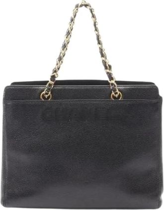 Chanel Pre-owned Tote Bags, female, Black, Size: ONE SIZE Pre-owned Vintage Tote Bag