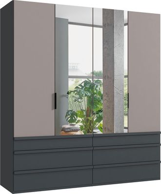 Wimex Falttürenschrank »Oxford by fresh to go, in 3 Breiten und 2 Höhen, Made in Germany« mit Schubladen, wahlweise mit oder ohne Spiegel, mit hochwertigen 