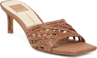 Dolce Vita Bowen Sandal in Cognac Raffia at Nordstrom, Size 8.5