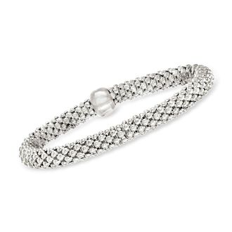 Ross-Simons Italian Sterling Silver Stretch Bracelet