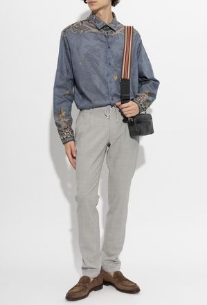 Etro Patterned Shirt, Mens, Blue