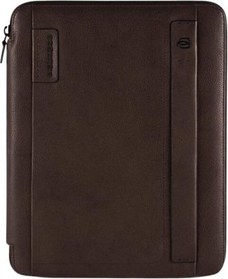 Piquadro Pulse Plus Slim A4 Notitieblokhouder - Heren - Portefeuilles - Bruin - ONE Size - Leer - Accessoires