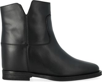 Via Roma 15 1626 Malibu Tronchetto - Dames - Enkellaarsjes - Zwart - 36 EU - Leer - Schoenen