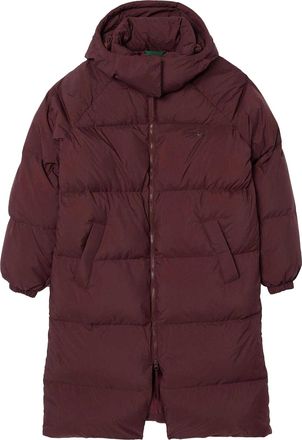 Lacoste Dames Logo Oversized Donsjack (Bruin)