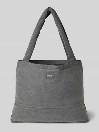 Studio Noos Tote Bag aus reiner Baumwolle in Denim-Optik in Mittelgrau, Gr&ouml;&szlig;e 1