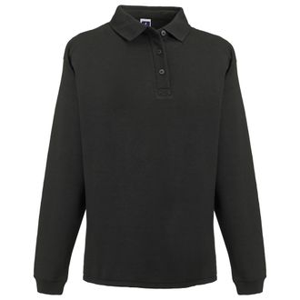 Russell Athletic Russell Europe Mens Heavy Duty Collar Sweatshirt (Zwart)