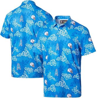 Reyn Spooner Mens Reyn Spooner Light Blue Houston Oilers Throwback Pua Performance Polo at Nordstrom, Size X-Large