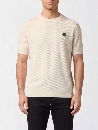 Philipp Plein Maglia a girocollo PP in lana merino e seta