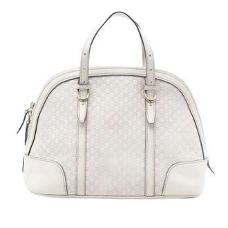 Gucci Pre-owned Handbags, female, White, Size: ONE SIZE Pre-owned Nice Satchel