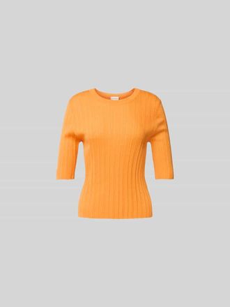 Closed Closed T-Shirt aus Woll-Seide-Mix in Orange, Gr&ouml;&szlig;e XS