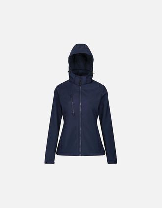 Regatta Womens Regatta Womens/Ladies Venturer Hooded Soft Shell Jacket - Navy - Size: 12