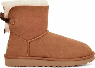 UGG Womens Mini Bailey Bow Ii Boot In Chestnut