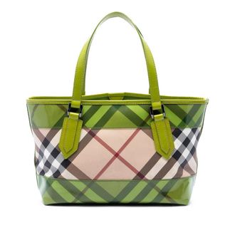 Burberry Pre-owned Burberry Supernova Check Coated Canvas and PVC Tote Ladies Y1T6MD3ZJGZT5F04