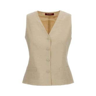 Max Mara Vests, female, Beige, Size: XS Mstcarnet Vest