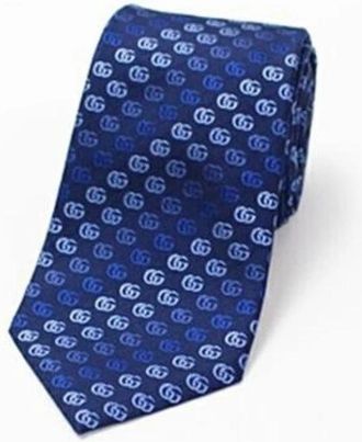 Gucci Pre-owned Zijden Sjaal - Heren - Vintage Accessoires - Blauw - ONE Size - Vintage