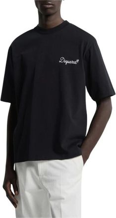 Dsquared2 Heren, Tops, Zwart, Maat: XS Katoen