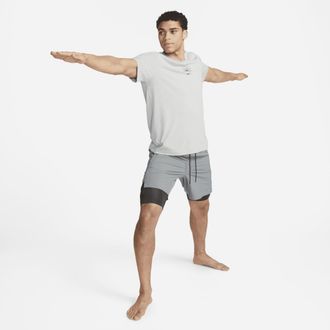 Nike Mens Unlimited Dri-FIT 7 2-in-1 Versatile Shorts in Grey | DV9334-084