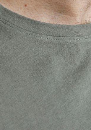 Jack & Jones Plus Size T-Shirt NOA TEE, Herren, Gr. 5XL, grau, Single Jersey, Obermaterial: 100% Baumwolle, JACK & JONES PLUSSIZE, unifarben, Basic, normal normal, Rundhals,