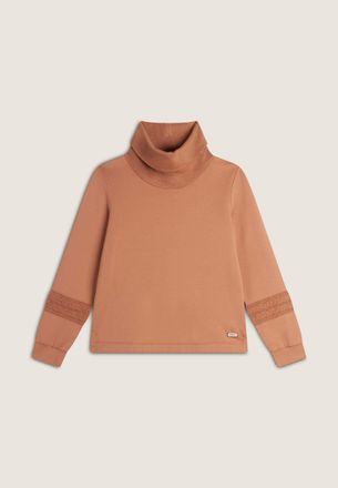 Freddy Sweatshirt FREDDY Pullover F4WLARA, Damen, Gr. M, braun (tawny birch), Obermaterial: 52% Baumwolle CO. 20% Modal CMD. 13% Viskose CV. 7% Polyester PES