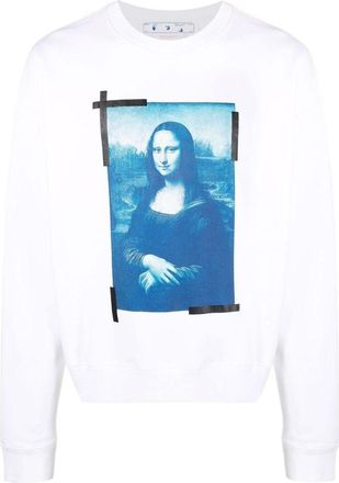 Off-white Mens Off-White Elizabeth Printing Long Sleeves White OMBA058C99FLE0030145