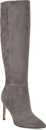 Nine West Richy Pointed Toe Knee High Boot in Grey at Nordstrom, Size 8.5