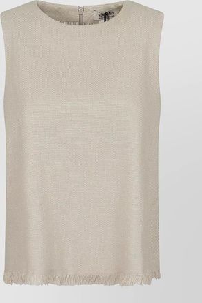 Max Mara stretch linen blend tank top