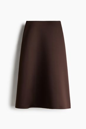 H&M Jupe in A-Linie - Dunkelbraun