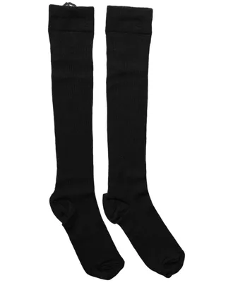 Dolce & Gabbana Wool-Blend Calf Socks - Black