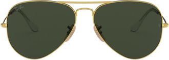 Ray-Ban Mens Rb3025 Aviator Large Metal Sunglasses, Arista, 58