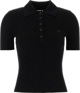 Courr&egrave;ges Donna, Top, Nero, S, new
