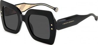 Carolina Herrera Womens HER-0082-S-807 HER 0082 S 51 807 Sunglasses - Black - One Size