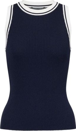 Alberta Ferretti Top - Dames - Tops zonder mouwen - Blauw - 2XL - Tops