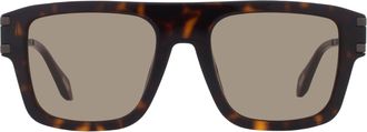 Just Cavalli Brown Square Ladies Sunglasses SJC096 0722 53