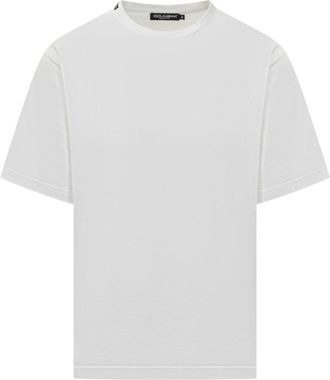 Dolce & Gabbana White Solid T-Shirt