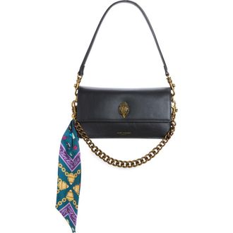 Kurt Geiger Shoreditch Soft Leather Shoulder Bag in Black at Nordstrom