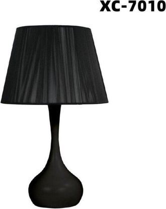 Trade Shop Trade Shop Traesio - Trade Shop - Lampada Da Tavolo Scrivania Con Base Sferica Nera E27 Design Moderno Xc-7010