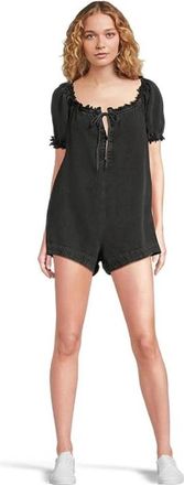 Free People We The Free Daisy Babydoll Romper Women Star Crossed Denim KFC1186