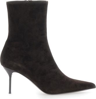 PARIS TEXAS Brown Suede Ankle Boots