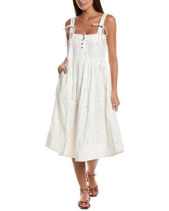 Free People Primavera Eyelet Midi Dress