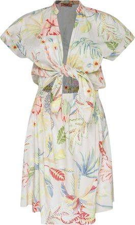 Twinset Dames, Jurken, Veelkleurig, Maat: 2XS Katoen