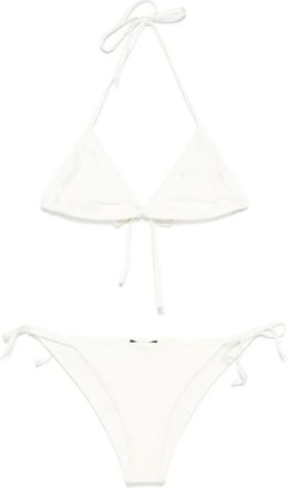 Balmain Beige Driehoek Bikini Casual Stijl - Dames - Bikinis - Beige - XL - Nylon - Badmode