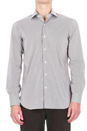 Barba Bacchettata Stretch Poplin Shirt Linea Milano