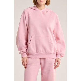 Abound Oversize Raglan Pullover Hoodie in Pink Cameo at Nordstrom Rack, Size X-Small
