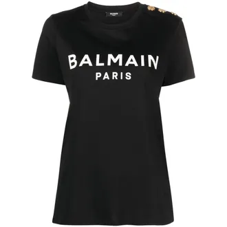Balmain Logo-print Cotton T-shirt