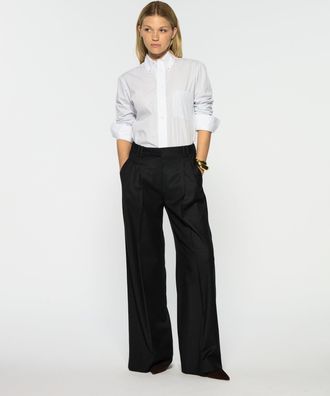 Serena Bute Cashmere Blend Serena Trouser - Dark Green