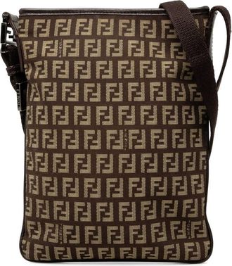 Fendi Pre-owned Fendi Zucchino Canvas Crossbody Ladies VO76HLB7KFOGW0D8