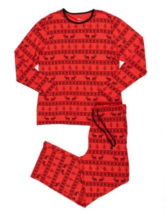 Leveret Mens Viscose Matching Family Holiday Pajamas, Reindeer & Polar Bear Prints at Nordstrom, Size Xx-Large