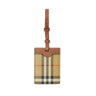 Burberry Bag Accessories, unisex, Beige, Size: ONE SIZE Haymarket Check Luggage Tag